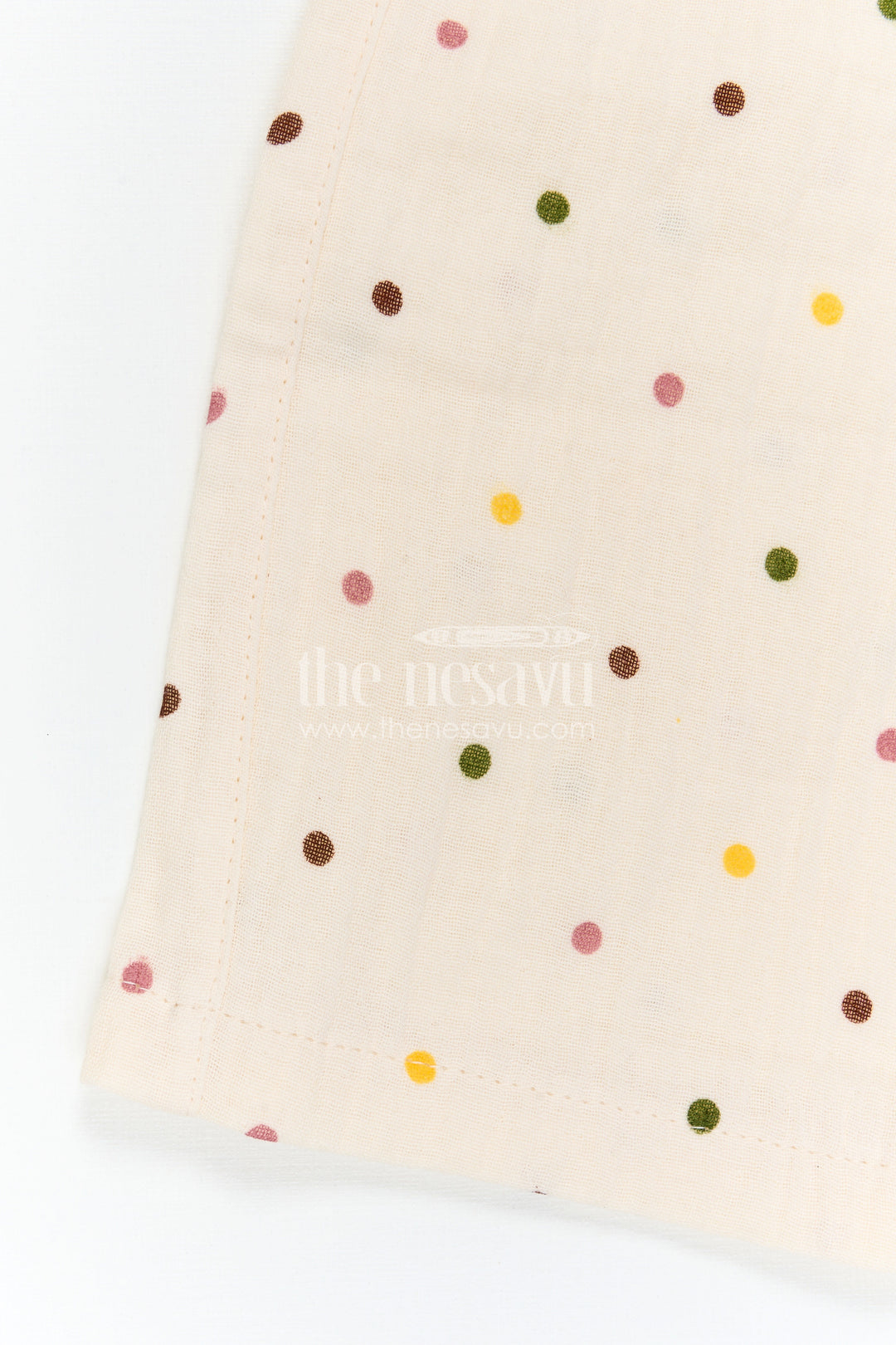 The Nesavu Baby Casual Sets Baby Girl Casual Outfit Set for Daily Wear and Outings Nesavu Nesavu Baby Girl Muslin Cotton Casual Set With Sleeveless Top And Printed Pants For Daily Wear Comfort