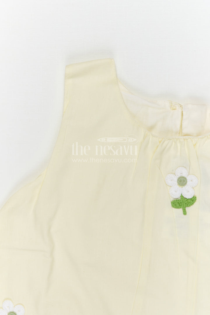 The Nesavu Baby Casual Sets Baby Girl Cotton Co Ord Set for Daily Wear and Comfort Nesavu Nesavu baby girl cotton co ord set for daily wear with thread embroidery soft breathable kids outfit