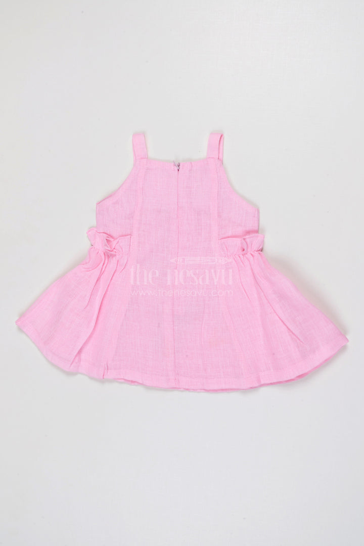 The Nesavu Baby Frocks Baby Girl Cotton Frock for Birthday and Playdates Nesavu Nesavu Baby Girl Cotton Frock With Floral Applique For Birthdays Playdates And Summer Outings