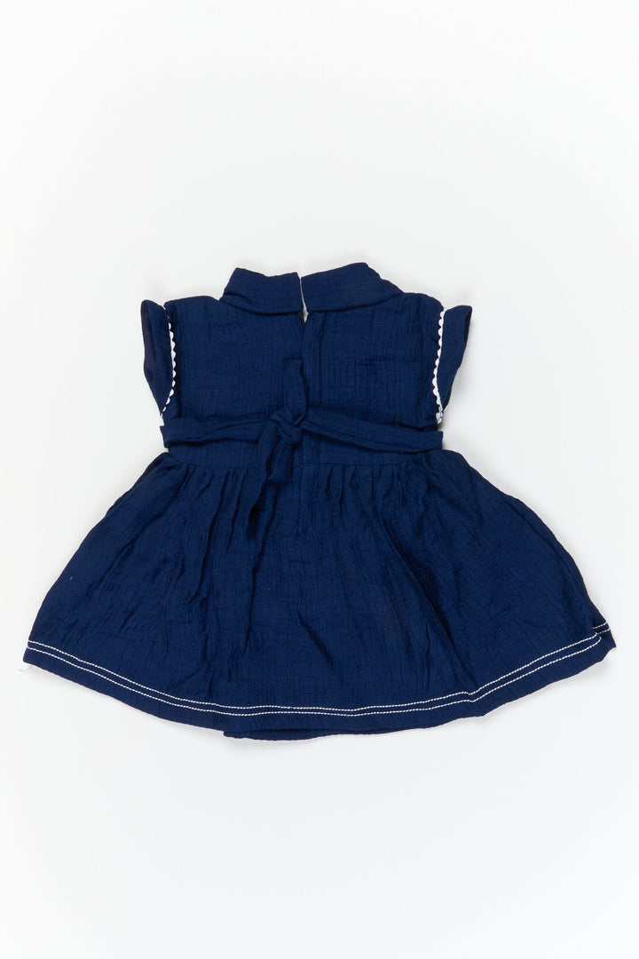 The Nesavu Baby Cotton Frocks Baby Girl Cotton Frock for Casual Outings and Festive Play Nesavu Nesavu baby girl cotton frock in flared silhouette for playtime and casual festive dressing