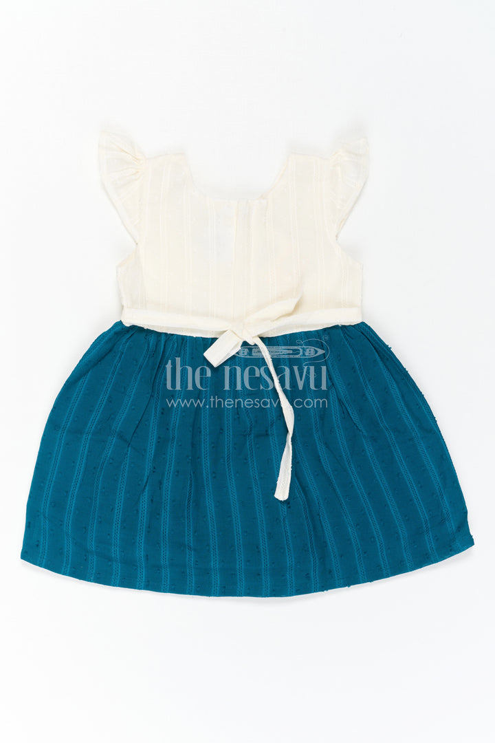The Nesavu Baby Cotton Frocks Baby Girl Cotton Frock for Casual Party Outings Nesavu Nesavu Baby Girl Cotton Frock For Casual Party Outings With Lace Pocket And Playful Flare