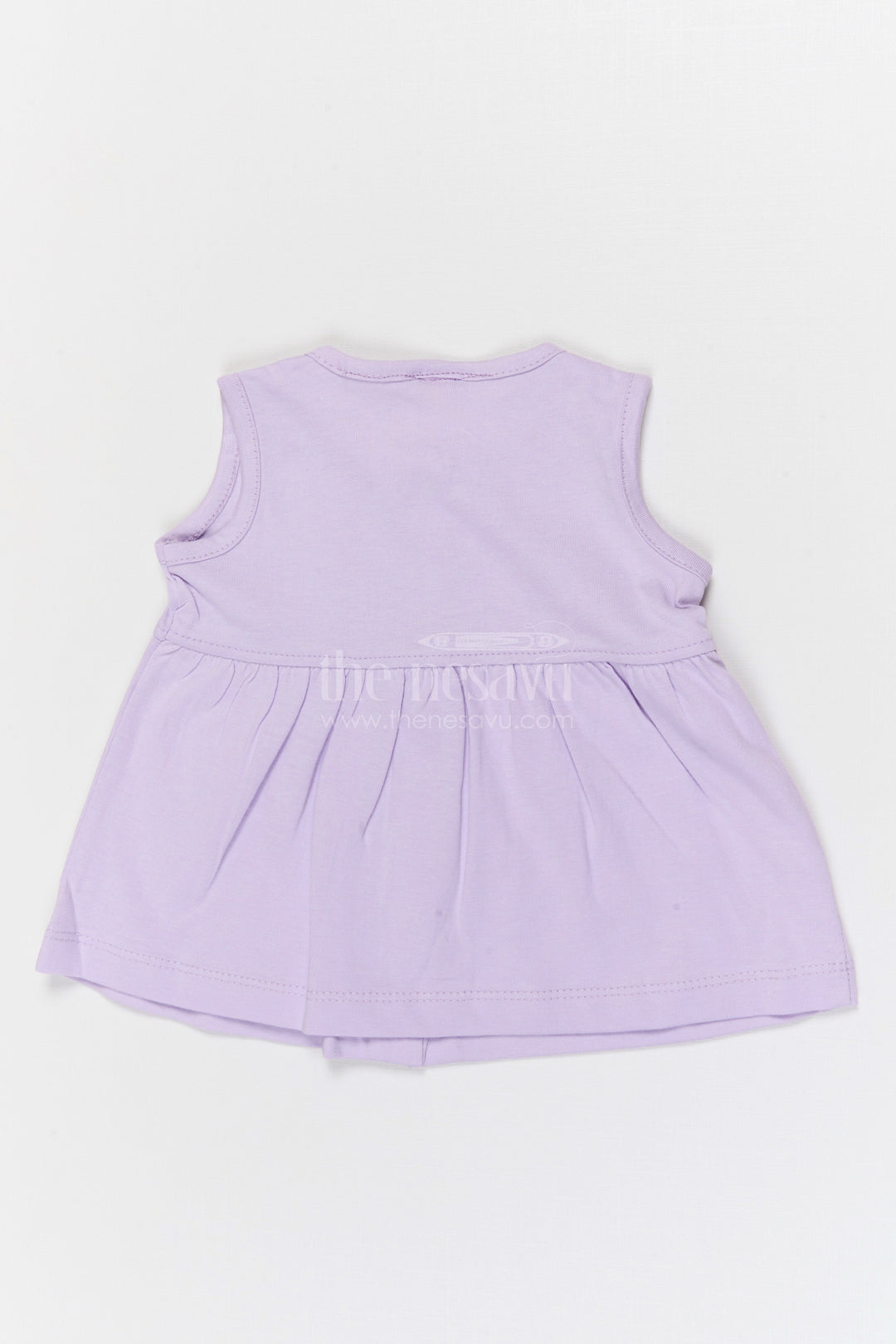 The Nesavu Baby Frocks Baby Girl Cotton Frock for Casual Wear and Playdates Nesavu Nesavu Baby Girl Cotton Frock For Daily Wear Sleeveless Jersey Dress For Infants