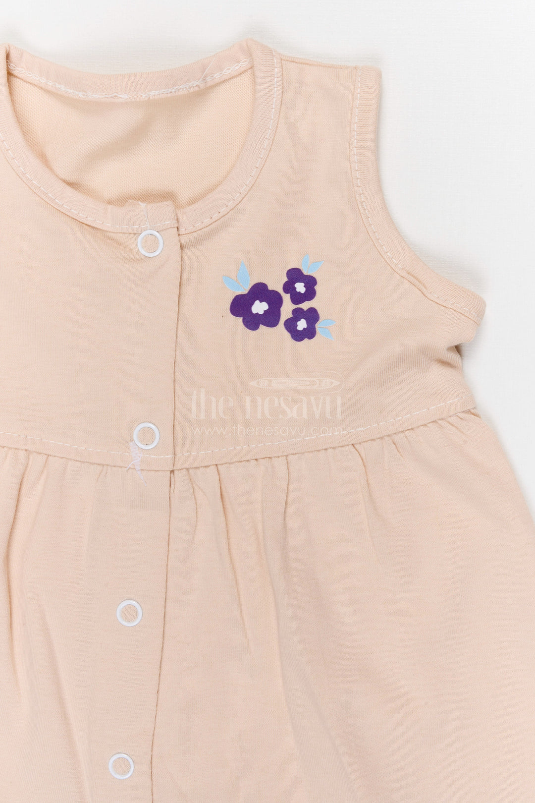The Nesavu Baby Frocks Baby Girl Cotton Frock for Daily Comfort and Playtime Nesavu Nesavu Baby Girl Cotton Frock For Daily Wear Sleeveless Jersey Infant Dress