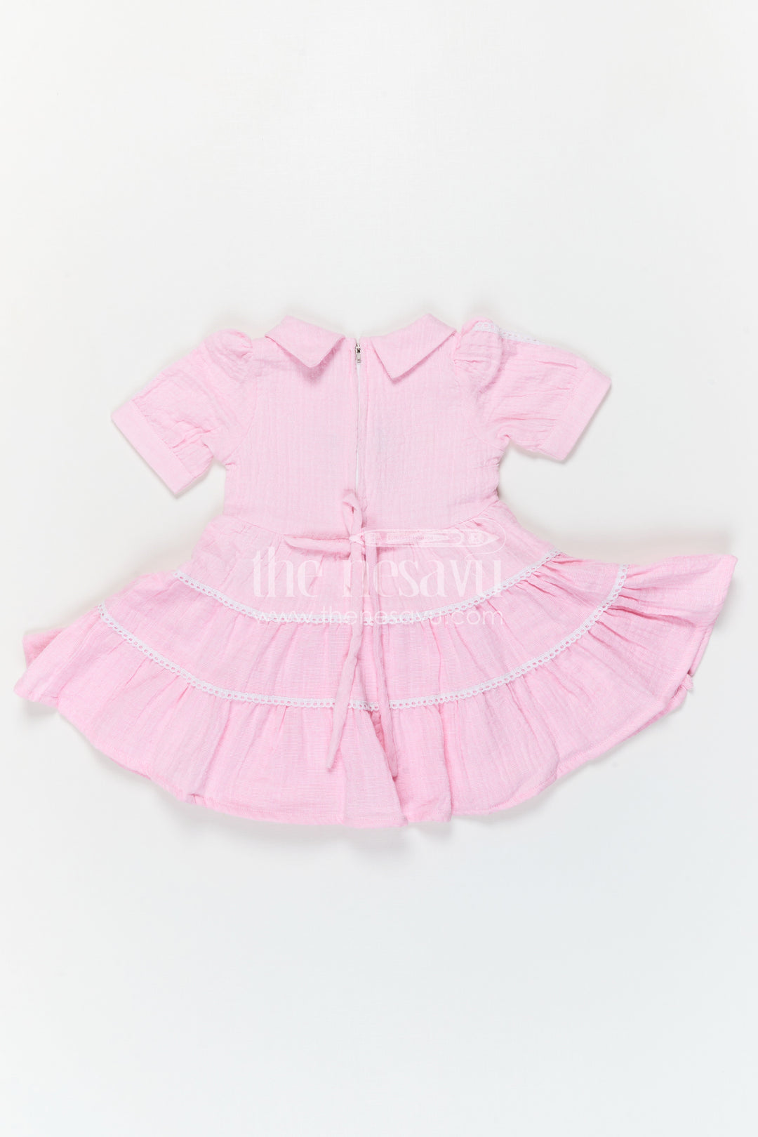 The Nesavu Girls Cotton Frock Baby Girl Cotton Frock for Daily Wear Nesavu Nesavu Baby Girl Cotton Frock For Daily Wear And Outings With Soft Fabric And Delicate Thread Embroidery