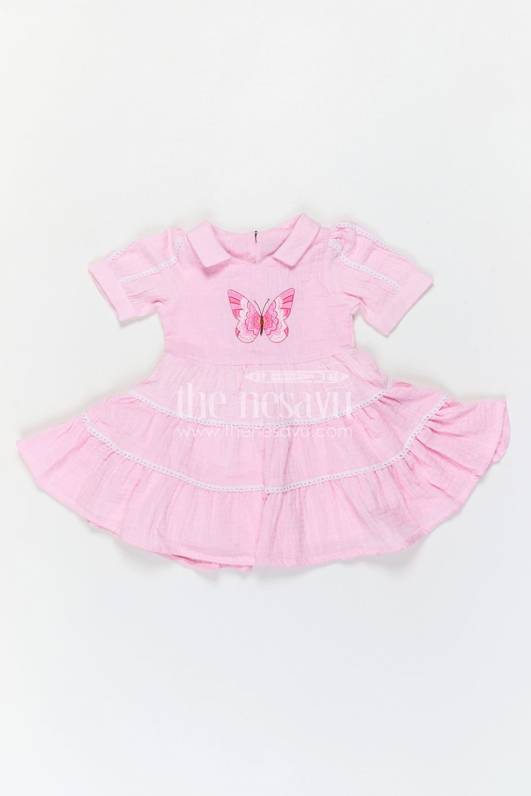 The Nesavu Girls Cotton Frock Baby Girl Cotton Frock for Daily Wear Nesavu Nesavu Baby Girl Cotton Frock For Daily Wear And Outings With Soft Fabric And Delicate Thread Embroidery