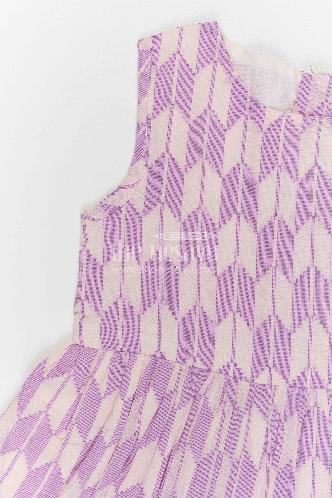 The Nesavu Girls Cotton Frock Baby Girl Cotton Frock for Festive Outings and Special Occasions Nesavu Nesavu baby girl cotton frock with embroidered jacket style for festive outings and special occasions