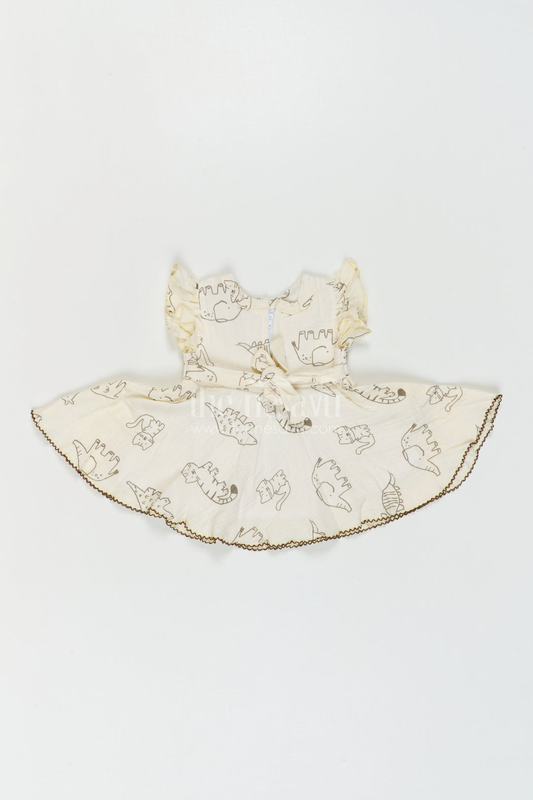 The Nesavu Baby Cotton Frocks Baby Girl Cotton Frock for Outings and Comfortable Daily Wear Nesavu Nesavu Baby Girl Cotton Frock For Outings And Daily Wear With Muslin Digital Print Soft Breathable Design