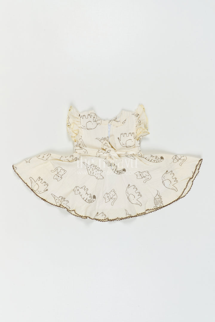 The Nesavu Baby Cotton Frocks Baby Girl Cotton Frock for Outings and Comfortable Daily Wear Nesavu Nesavu Baby Girl Cotton Frock For Outings And Daily Wear With Muslin Digital Print Soft Breathable Design