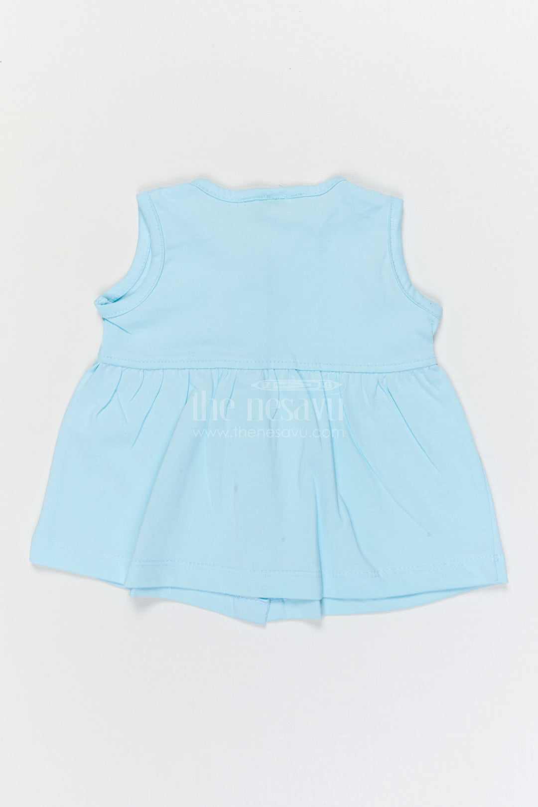 The Nesavu Baby Frocks Baby Girl Cotton Frock for Summer Comfort and Playtime Nesavu Nesavu Baby Girl Cotton Frock For Summer Wear Sleeveless Jersey Dress For Infants