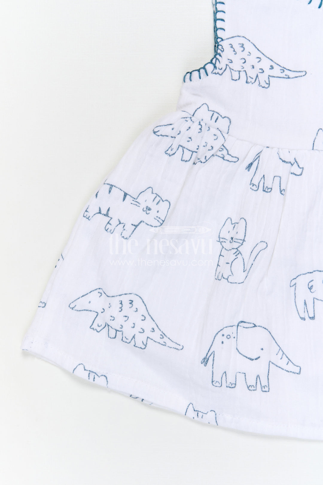 The Nesavu Baby Cotton Frocks Baby Girl Cotton Frock for Summer Outings and Baby Photos Nesavu Nesavu baby girl muslin cotton frock for summer outings and baby photos with digital prints