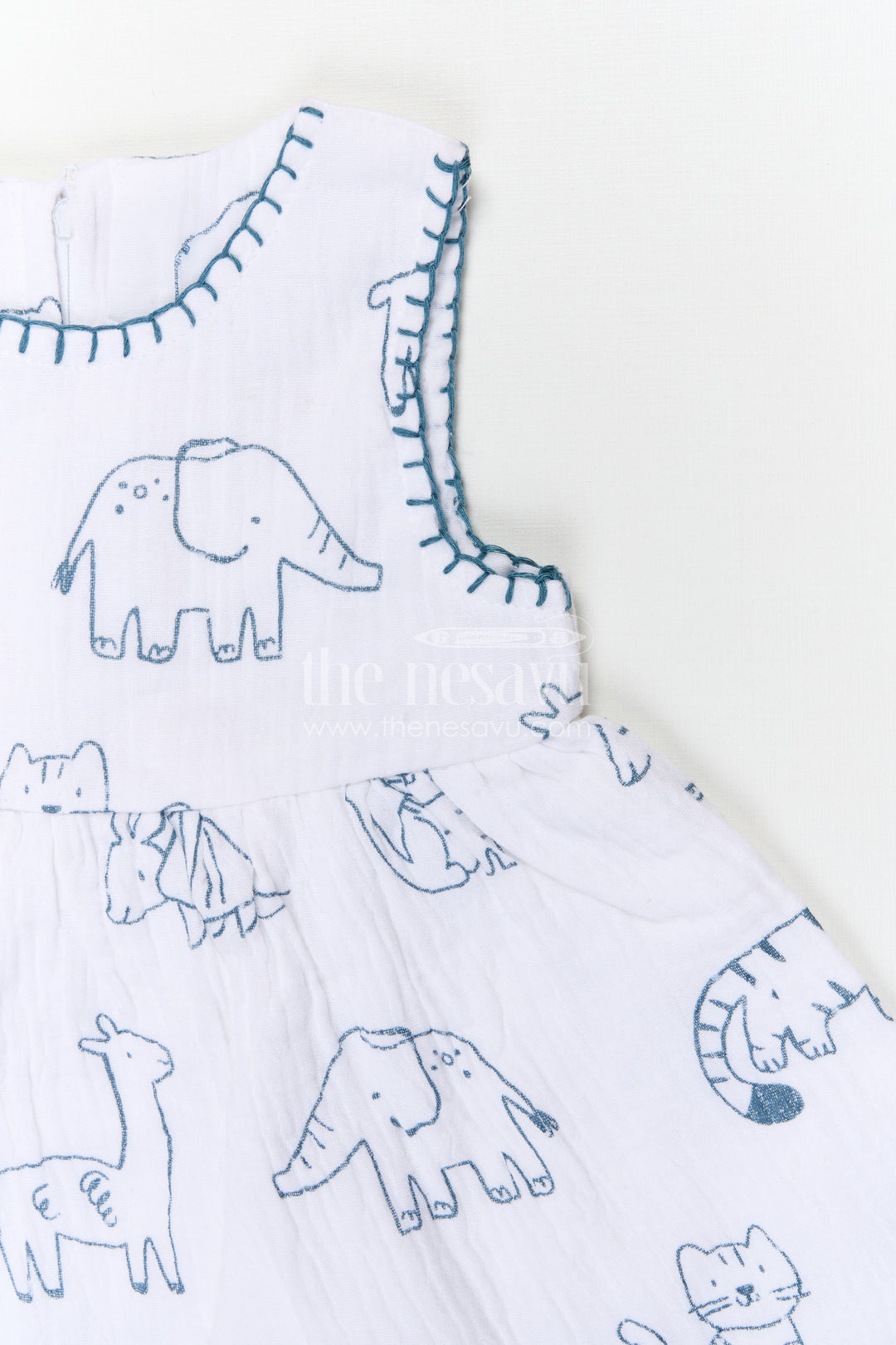 The Nesavu Baby Cotton Frocks Baby Girl Cotton Frock for Summer Outings and Baby Photos Nesavu Nesavu baby girl muslin cotton frock for summer outings and baby photos with digital prints