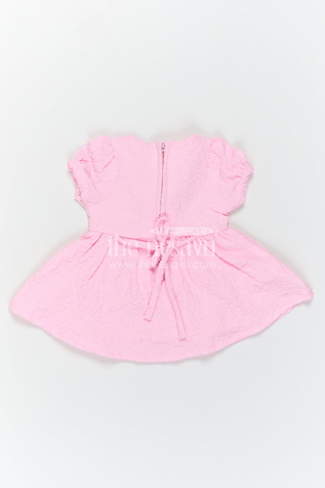 The Nesavu Girls Cotton Frock Baby Girl Cotton Frock with Flower Embellishment for Birthdays and Playdates Nesavu Nesavu Baby Cotton Frock With Flower Embellishment Perfect For Birthdays And Everyday Cuteness