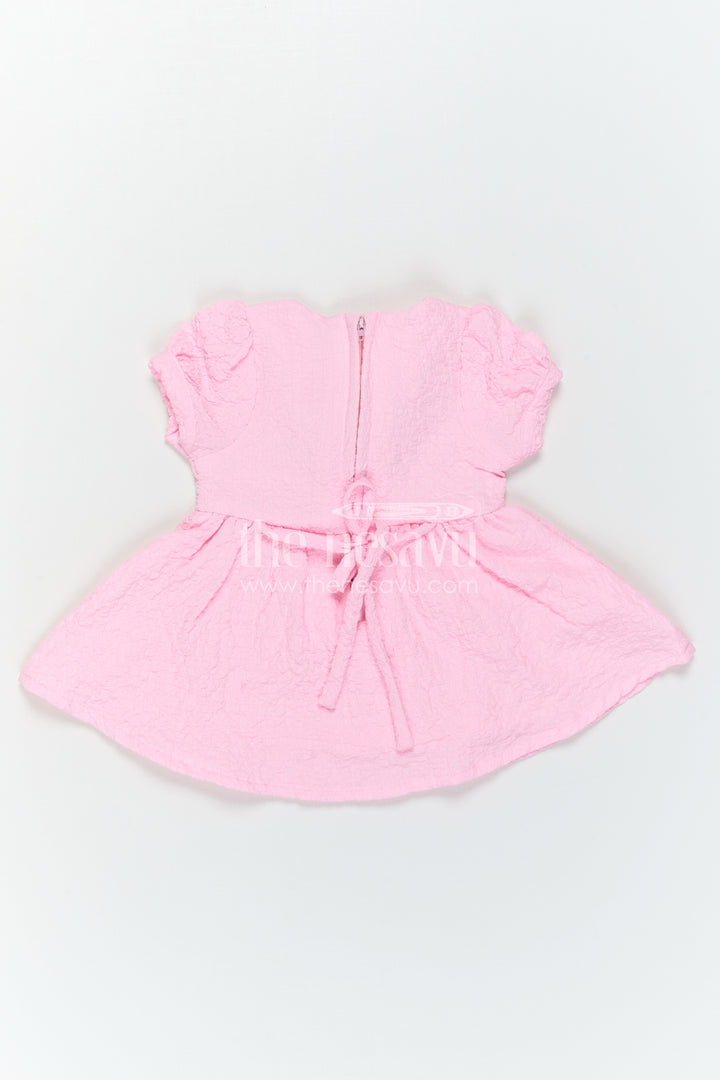 The Nesavu Girls Cotton Frock Baby Girl Cotton Frock with Flower Embellishment for Birthdays and Playdates Nesavu Nesavu Baby Cotton Frock With Flower Embellishment Perfect For Birthdays And Everyday Cuteness
