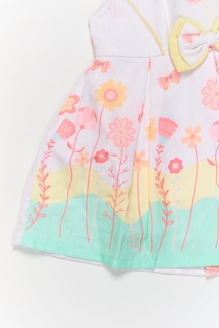 The Nesavu Baby Cotton Frocks Baby Girl Cotton Frock with Ombré Floral Print for Twirly Fun Nesavu Nesavu baby girl cotton frock with ombré floral print for birthdays and summer outings