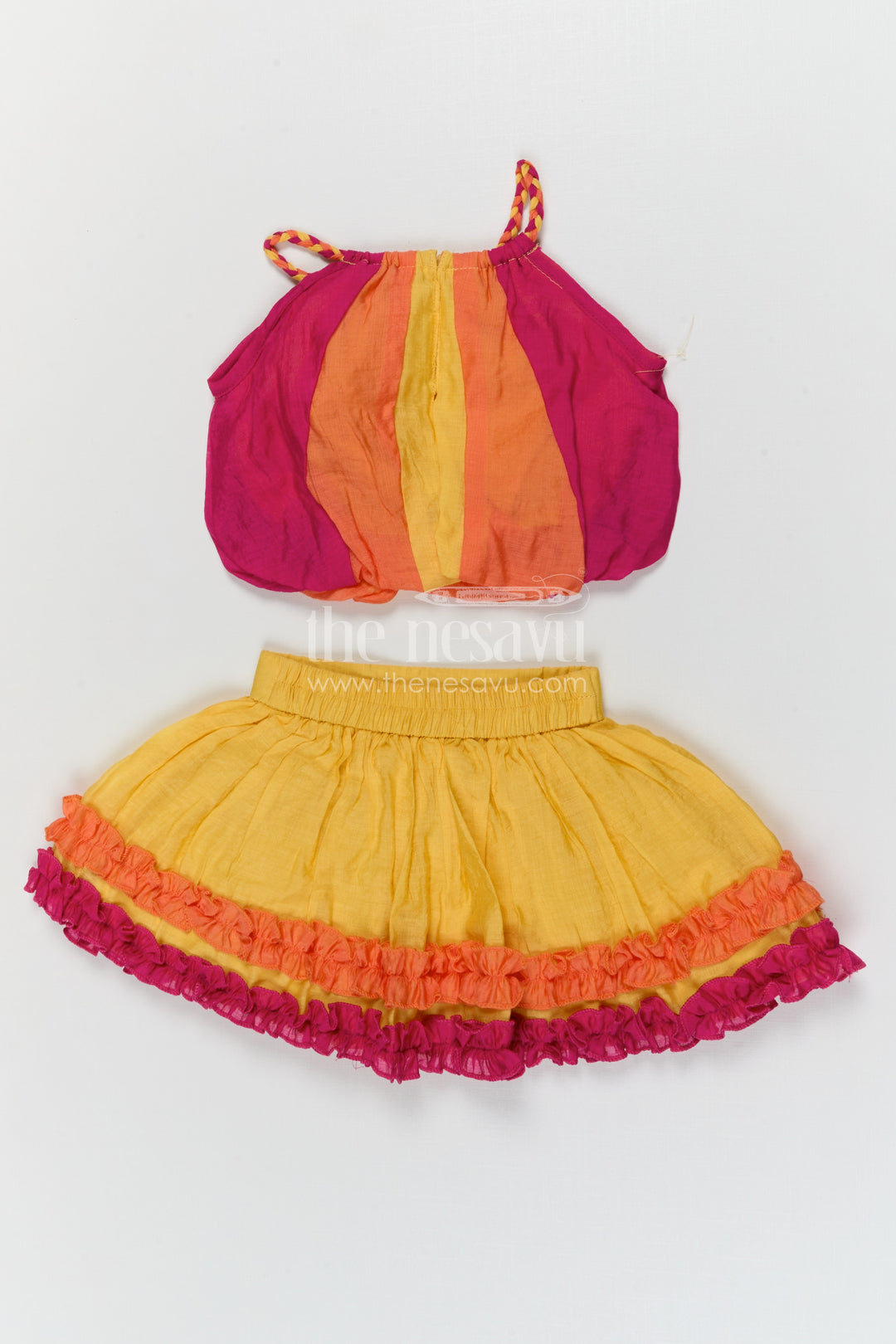 The Nesavu Baby Casual Sets Baby Girl Cotton Outfit Set for Festive Outings and Family Visits Nesavu Nesavu baby girl cotton outfit set for festive outings and family gatherings