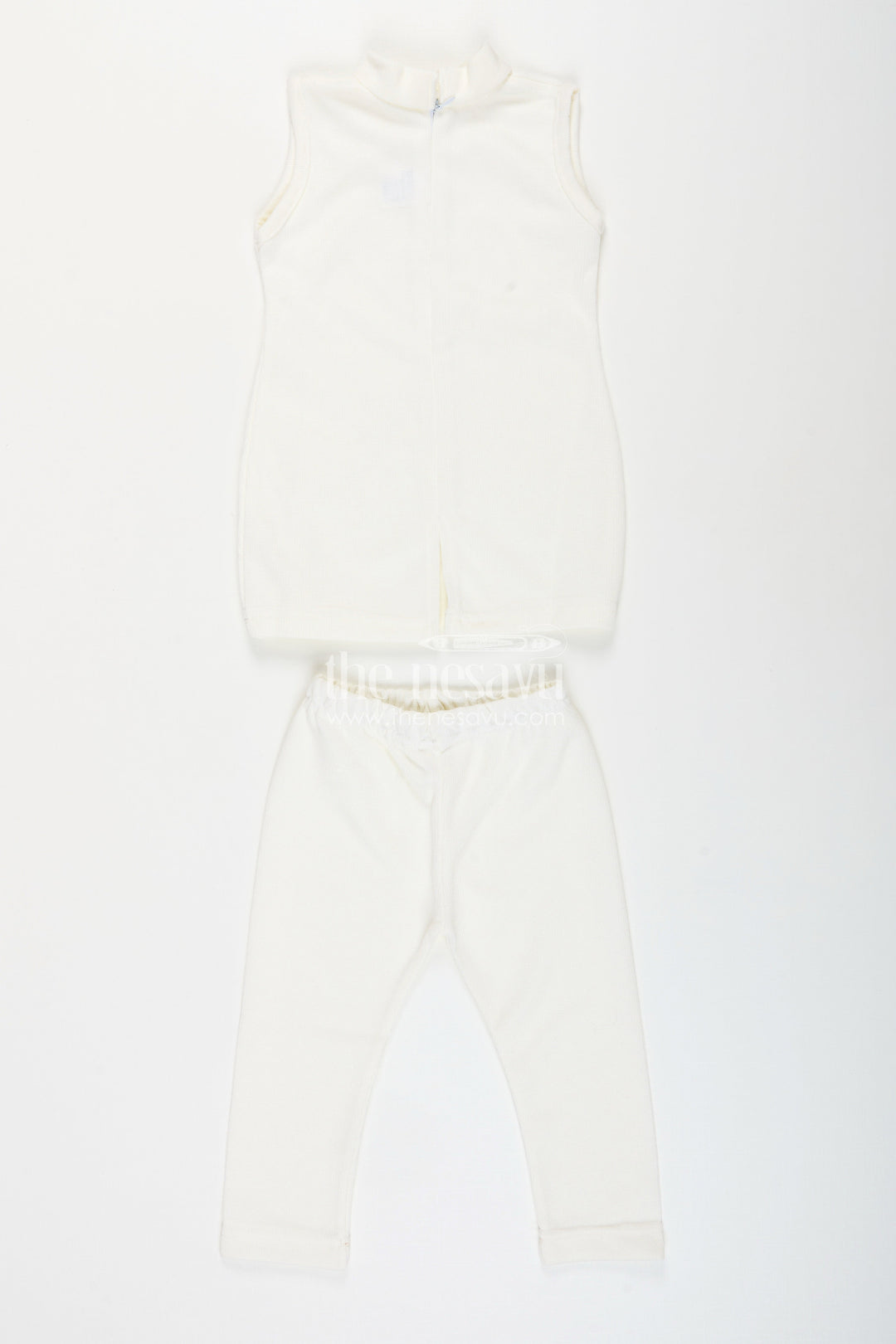 The Nesavu Girls Casual Set Baby girl embroidered top and legging set for festive occasions Nesavu Nesavu baby girl embroidered top legging set  perfect festive gatherings celebrations