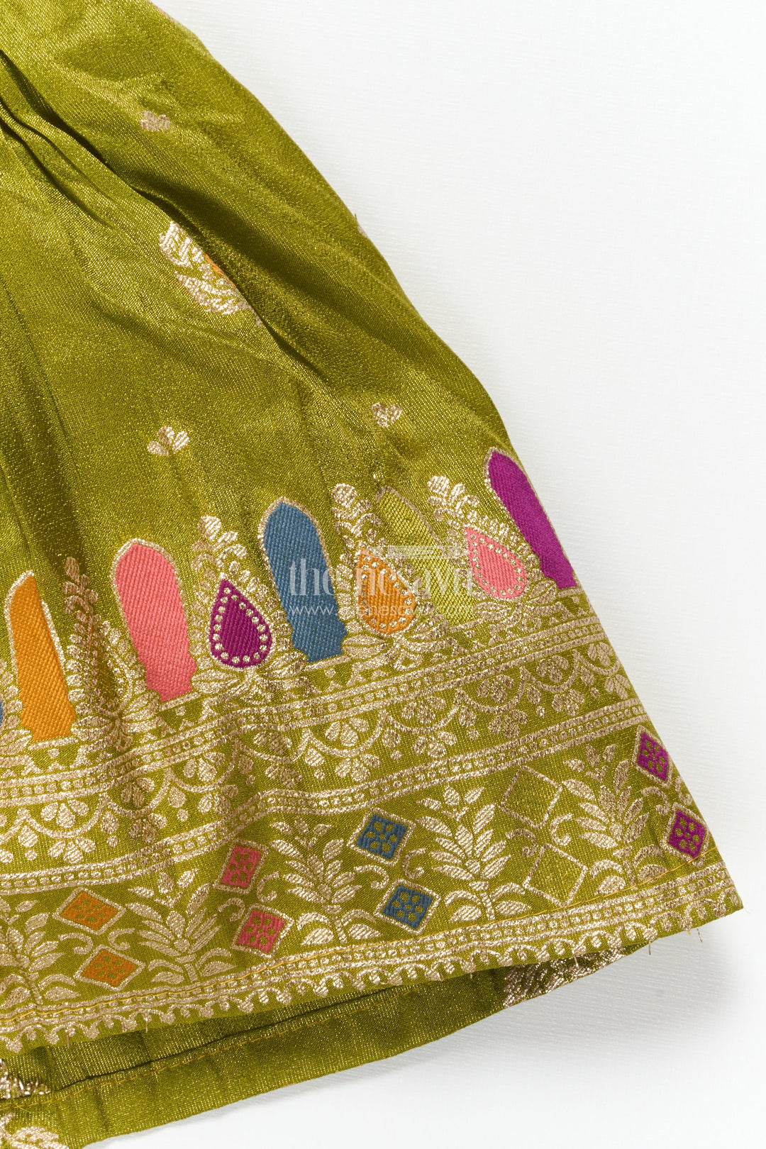 The Nesavu Tie-up Frock Baby Girl Ethnic Frock for Weddings and Festive Occasions Nesavu Nesavu baby girl ethnic frock weddings traditional festive celebrations