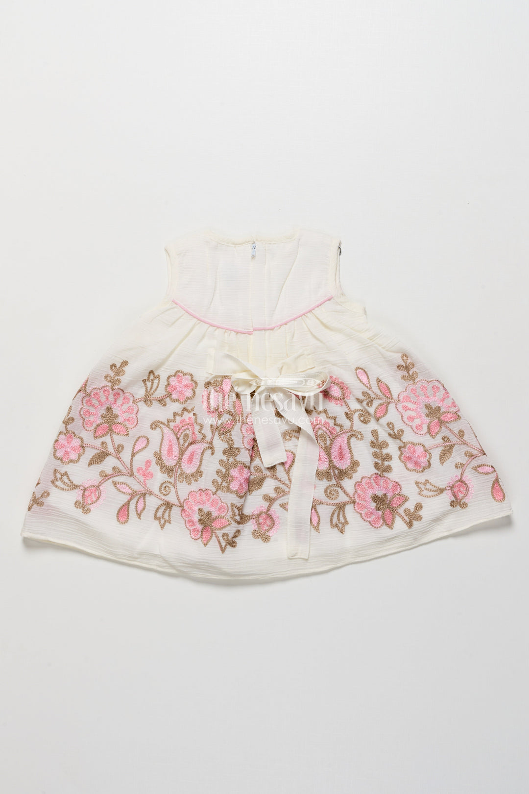 The Nesavu Girls Fancy Frock Baby Girl Fancy Frock with Jacket for Birthday Parties and Functions Nesavu Nesavu baby girl georgette fancy frock jacket  perfect birthdays special celebrations