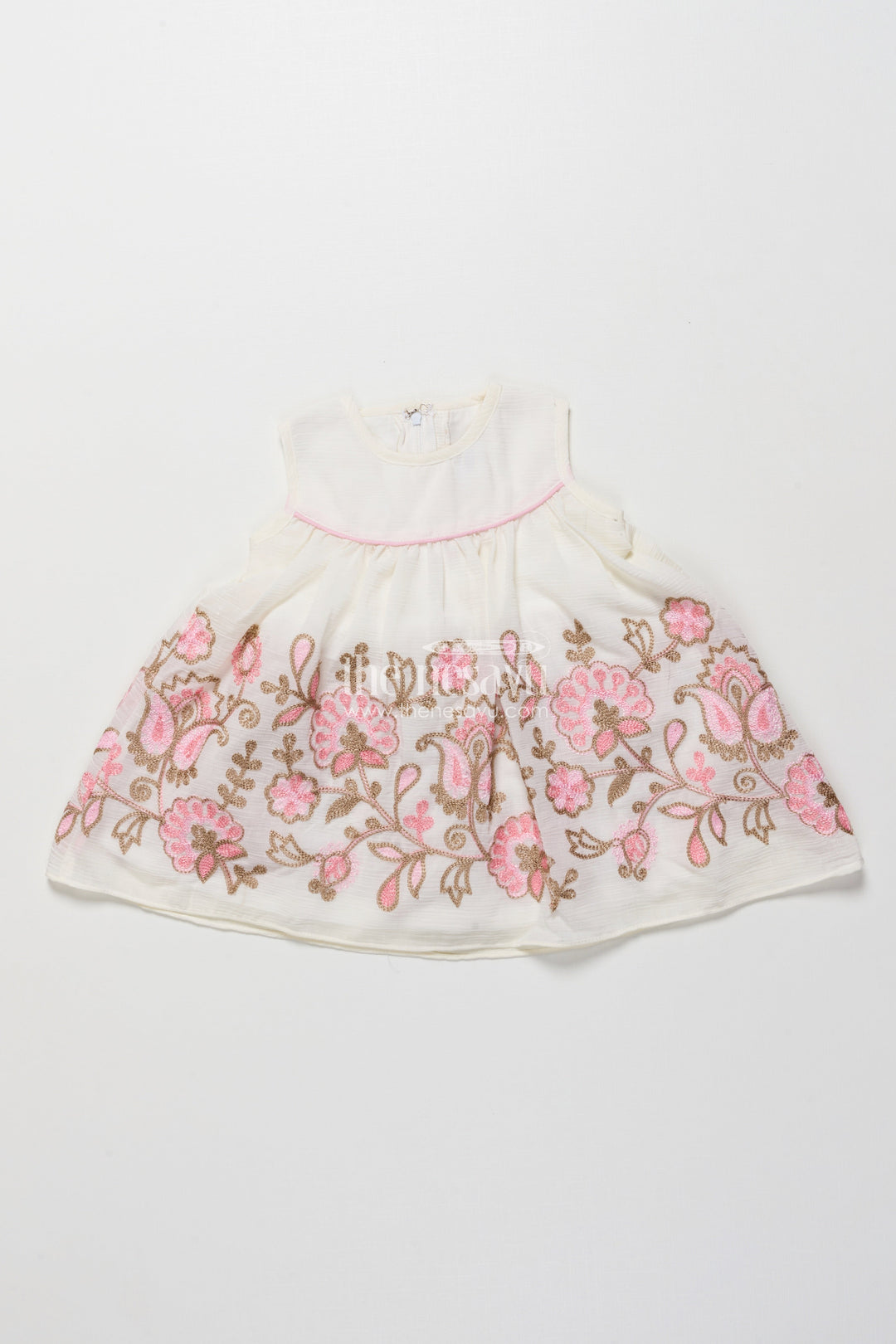 The Nesavu Girls Fancy Frock Baby Girl Fancy Frock with Jacket for Birthday Parties and Functions Nesavu Nesavu baby girl georgette fancy frock jacket  perfect birthdays special celebrations