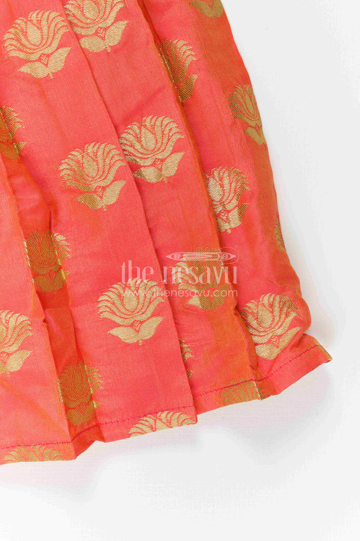 The Nesavu Silk Frock Baby Girl Festive Silk Frock for Birthdays and Special Occasions Nesavu Nesavu Baby Girl Festive Silk Frock For Birthdays Semi Banaras Paithani Border Traditional Outfit