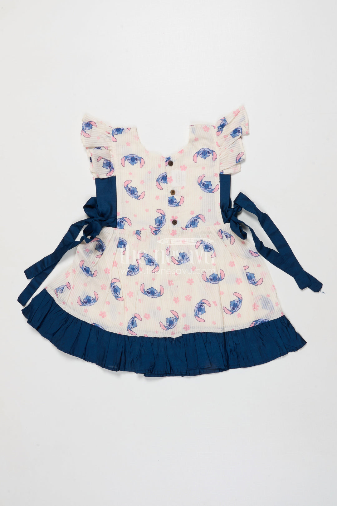 The Nesavu Girls Cotton Frock Baby Girl Floral Printed Frock for Casual Outings and Photoshoots Nesavu Nesavu baby girl floral printed frock for casual outings and everyday celebrations