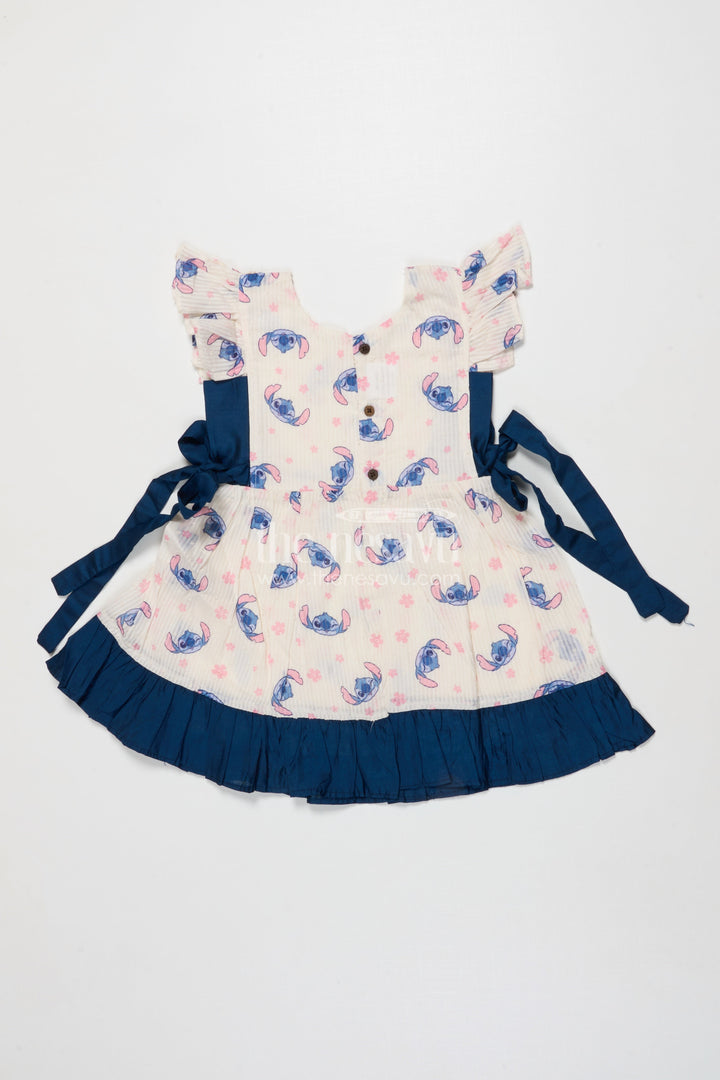 The Nesavu Girls Cotton Frock Baby Girl Floral Printed Frock for Casual Outings and Photoshoots Nesavu Nesavu baby girl floral printed frock for casual outings and everyday celebrations