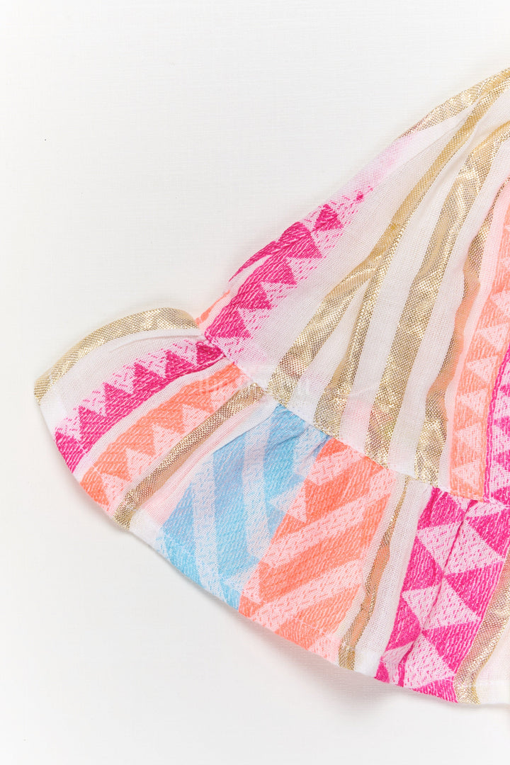 The Nesavu Baby Frocks Baby Girl Frock for Birthday Parties and Family Photos Nesavu Nesavu baby girl frock with colorful prints for birthday parties and special photoshoots