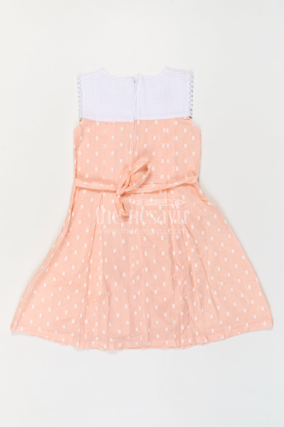 The Nesavu Girls Cotton Frock Baby Girl Frock for Birthday Party and Festive Celebrations Nesavu Nesavu Baby Girl Cotton Frock For Birthday Party And Festive Celebrations With Soft Embroidery Design