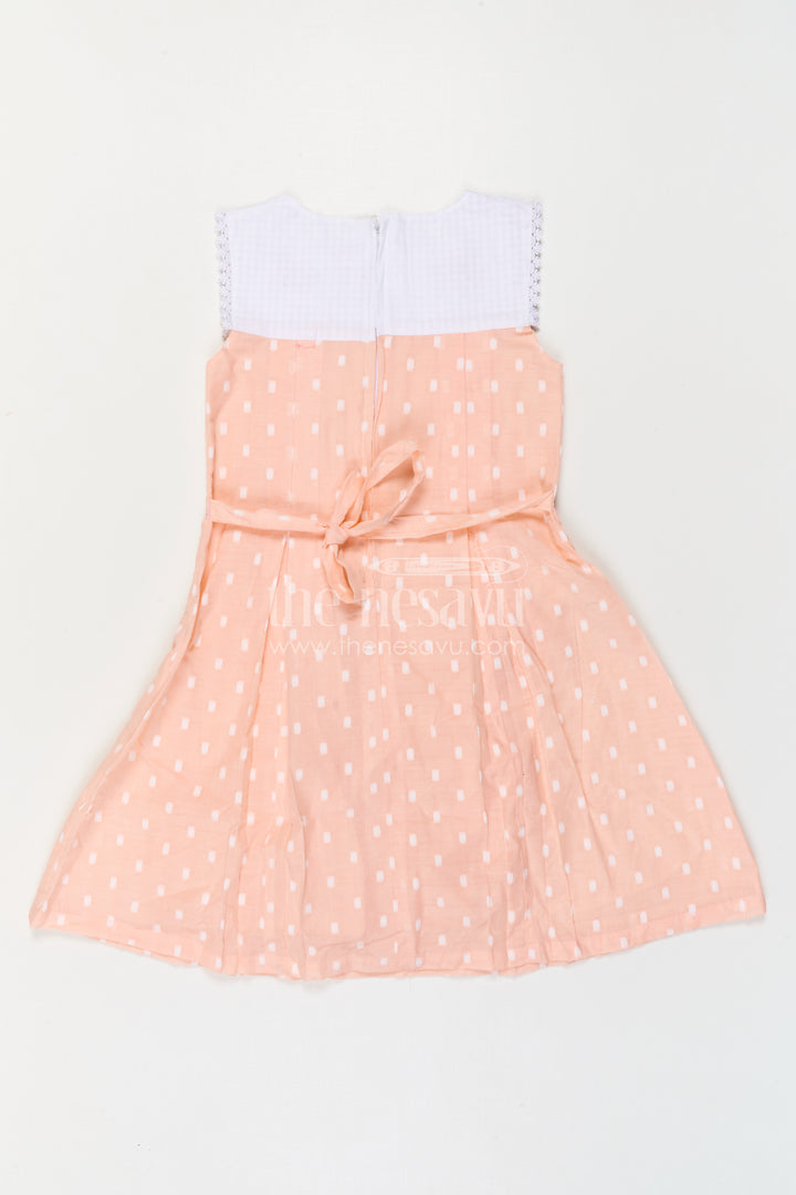 The Nesavu Girls Cotton Frock Baby Girl Frock for Birthday Party and Festive Celebrations Nesavu Nesavu Baby Girl Cotton Frock For Birthday Party And Festive Celebrations With Soft Embroidery Design