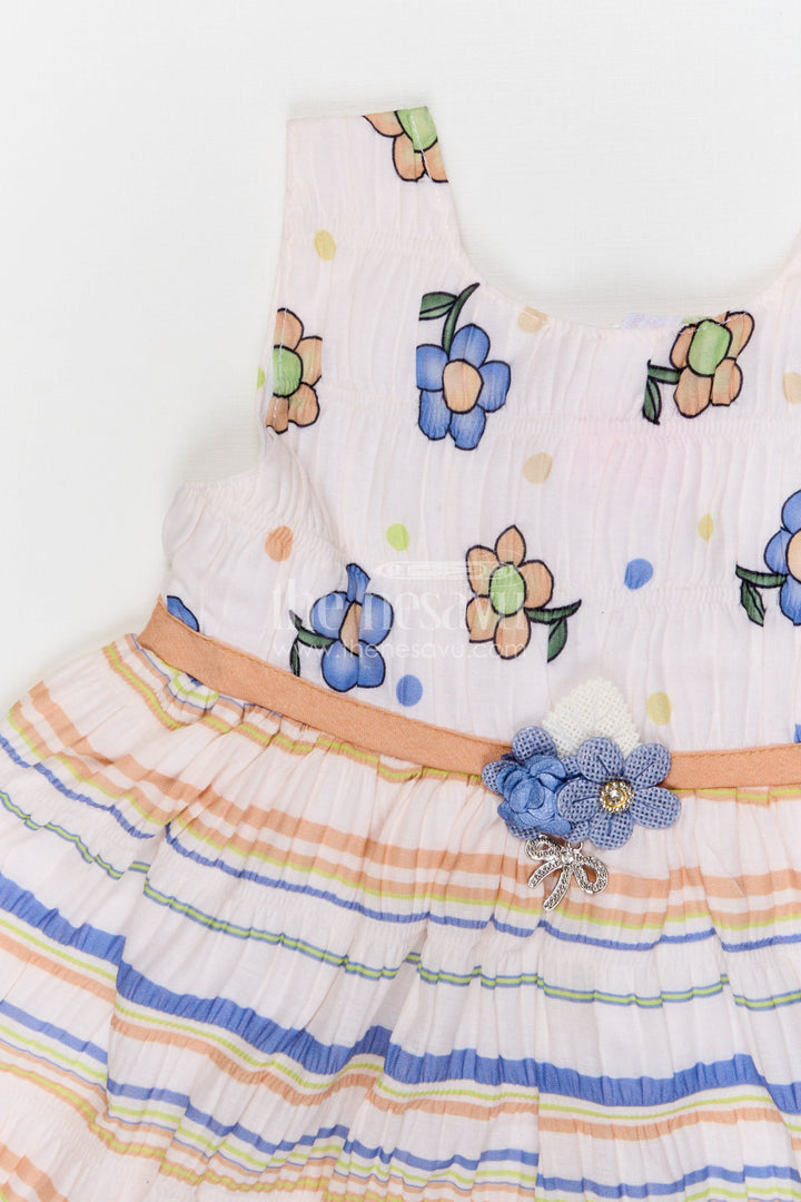 The Nesavu Baby Frocks Baby Girl Frock for Casual Outings and Everyday Wear Nesavu Nesavu baby girl cotton frock for casual outings and everyday wear with digital print