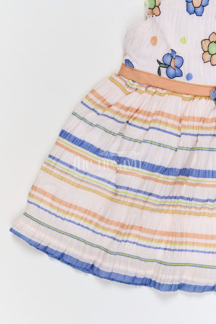 The Nesavu Baby Frocks Baby Girl Frock for Casual Outings and Everyday Wear Nesavu Nesavu baby girl cotton frock for casual outings and everyday wear with digital print