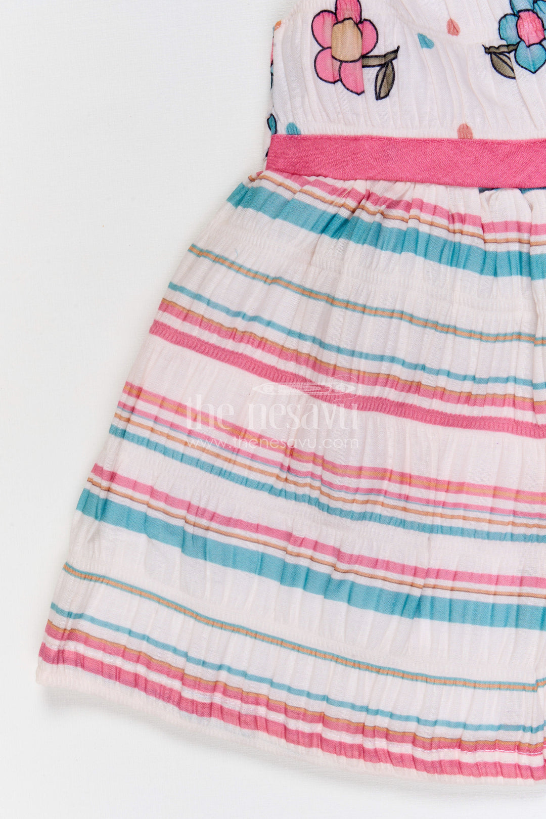 The Nesavu Baby Frocks Baby Girl Frock for Casual Outings and Everyday Wear Dress Nesavu Nesavu baby girl cotton frock for casual outings and everyday wear with floral digital print