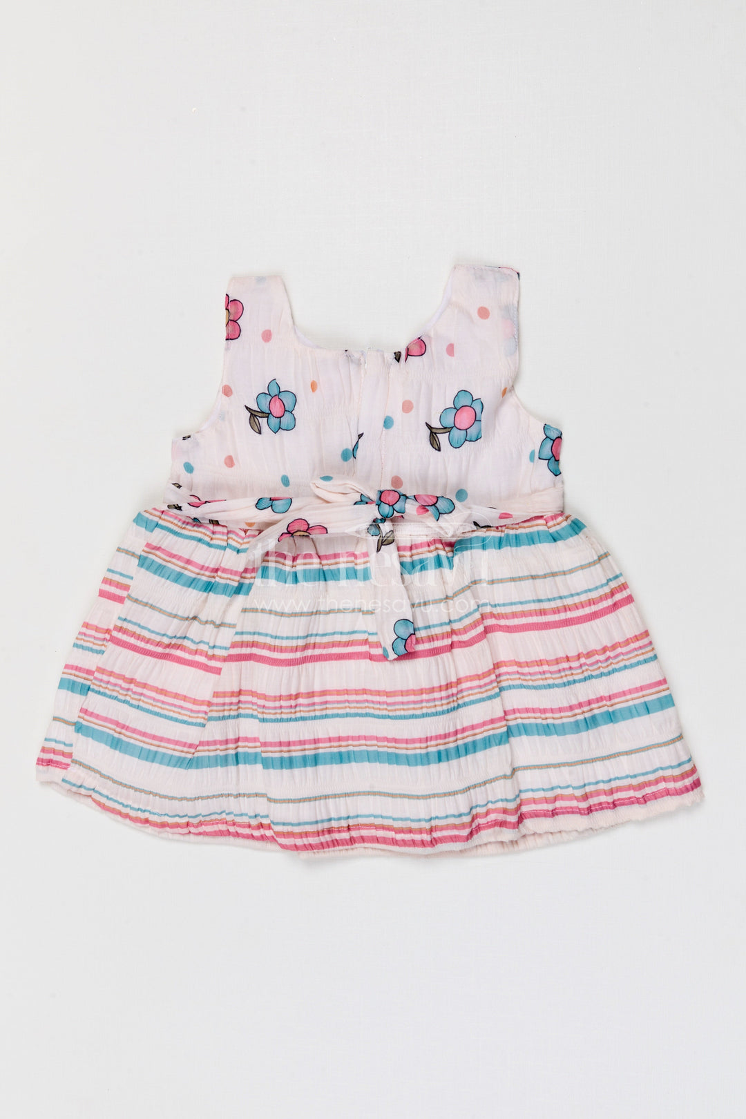 The Nesavu Baby Frocks Baby Girl Frock for Casual Outings and Everyday Wear Dress Nesavu Nesavu baby girl cotton frock for casual outings and everyday wear with floral digital print