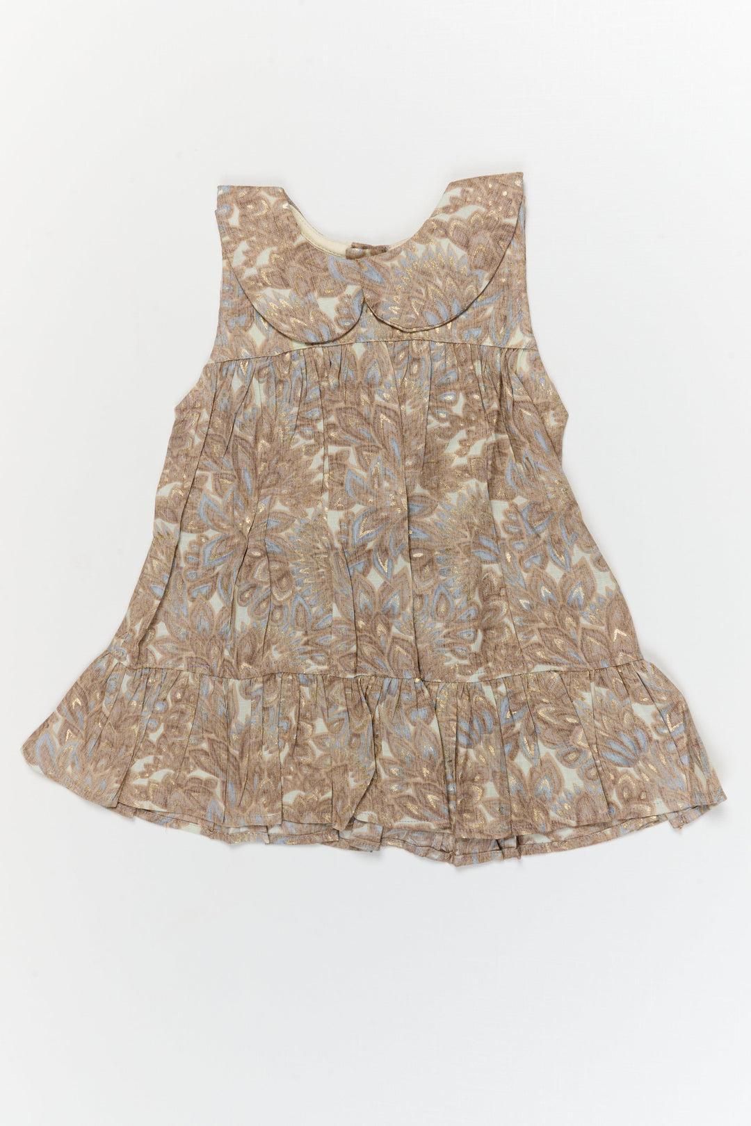 The Nesavu Girls Cotton Frock Baby Girl Frock for Family Outings and Casual Celebrations Nesavu 12 (3M) / Half white / Silk Blend GFC2099B-12 Nesavu baby girl frock in rayon silk with digital print for casual celebrations and family outings