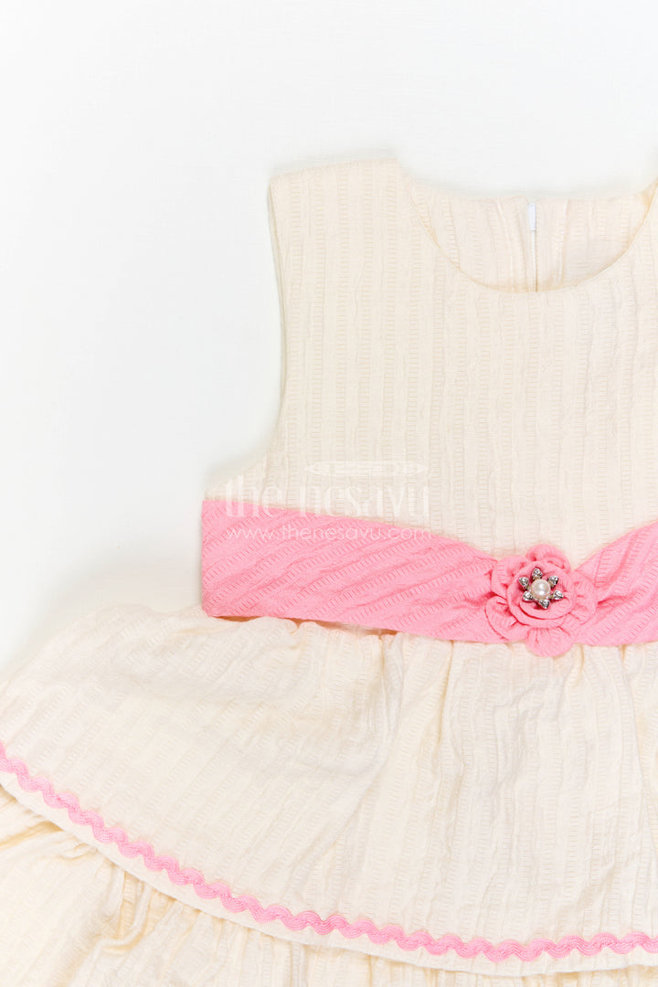 The Nesavu Baby Cotton Frocks Baby Girl Frock for Family Outings and Playful Celebrations Nesavu Nesavu Baby Girl Cotton Blend Frock For Family Outings And Playful Celebrations