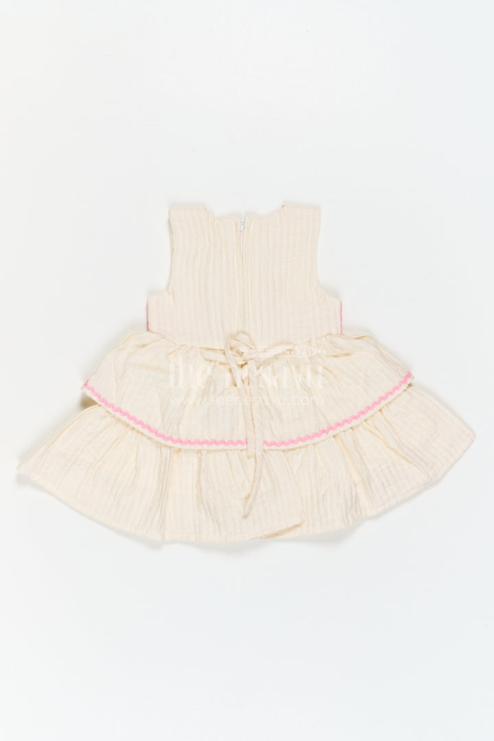 The Nesavu Baby Cotton Frocks Baby Girl Frock for Family Outings and Playful Celebrations Nesavu Nesavu Baby Girl Cotton Blend Frock For Family Outings And Playful Celebrations