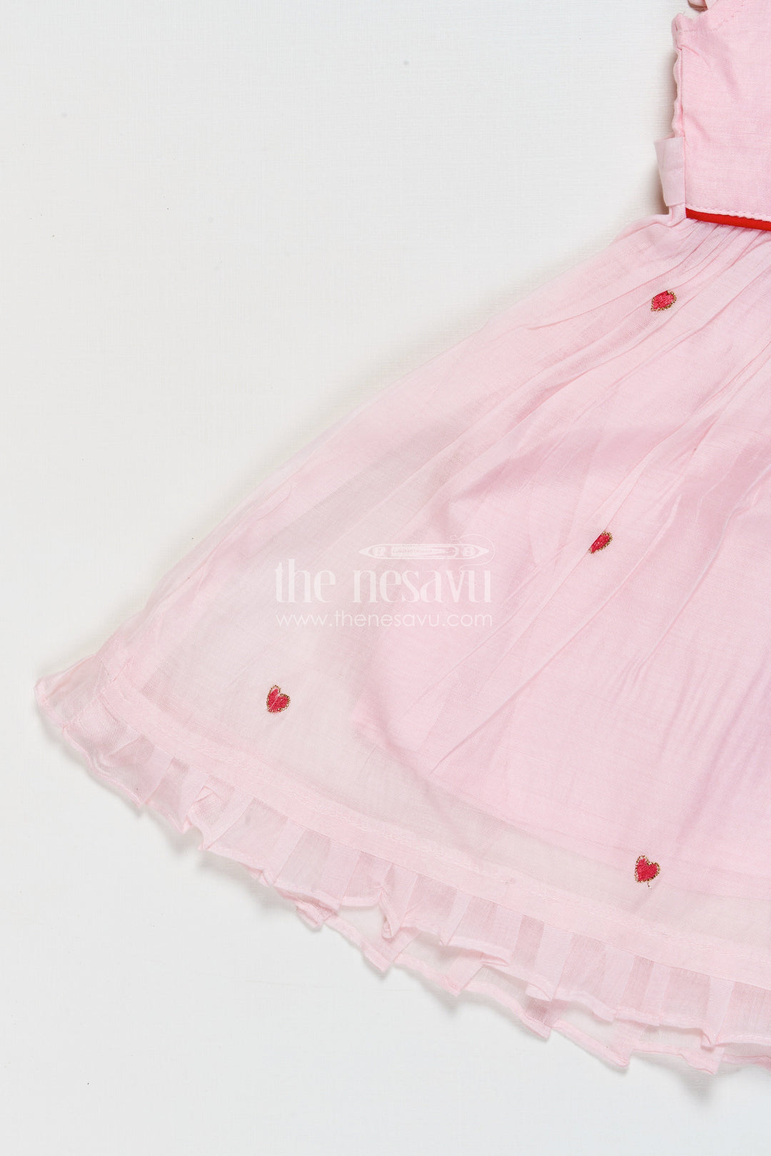 The Nesavu Girls Chanderi Frock Baby Girl Frock for Festive Occasions and Family Gatherings Nesavu Nesavu baby girl frock for festive functions and traditional celebrations in Chanderi cotton