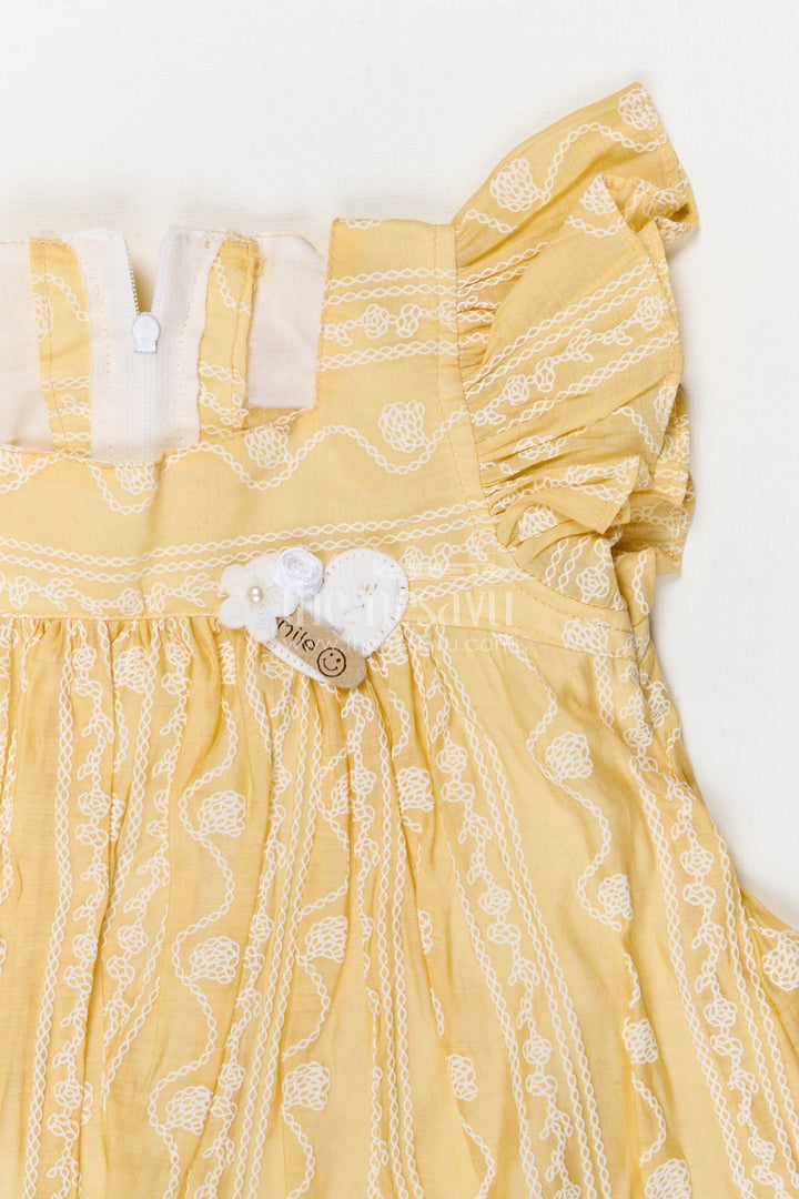 The Nesavu Girls Cotton Frock Baby Girl Frock for Festive Outings and Family Celebrations Nesavu Nesavu baby girl georgette frock for festive outings and celebrations with thread embroidery