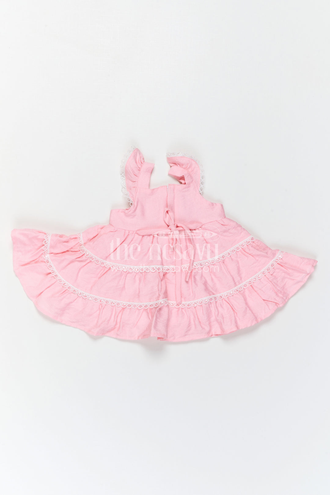 The Nesavu Baby Frocks Baby Girl Frock for Festive Outings and Special Day Wear Nesavu Nesavu Baby Girl Frock For Festive Outings And Special Occasions With Cotton Blend And Thread Embroidery