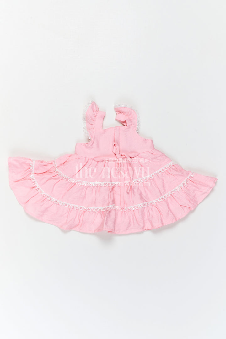 The Nesavu Baby Frocks Baby Girl Frock for Festive Outings and Special Day Wear Nesavu Nesavu Baby Girl Frock For Festive Outings And Special Occasions With Cotton Blend And Thread Embroidery