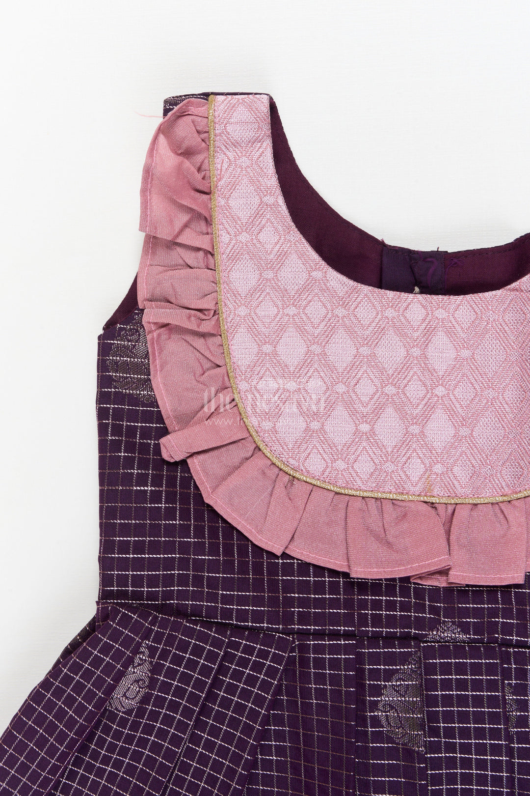 The Nesavu Girls Kanchi Silk Frock Baby Girl Frock for Naming Ceremony and Traditional Functions Nesavu Nesavu baby girl frock for naming ceremony and traditional milestone occasions