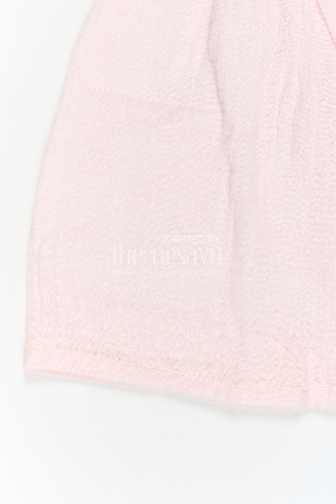 The Nesavu Baby Cotton Frocks Baby Girl Frock for Naming Ceremony Moments Nesavu Nesavu Baby Girl Frock For Naming Ceremony Moments With Muslin Cotton And Floral Embroidery