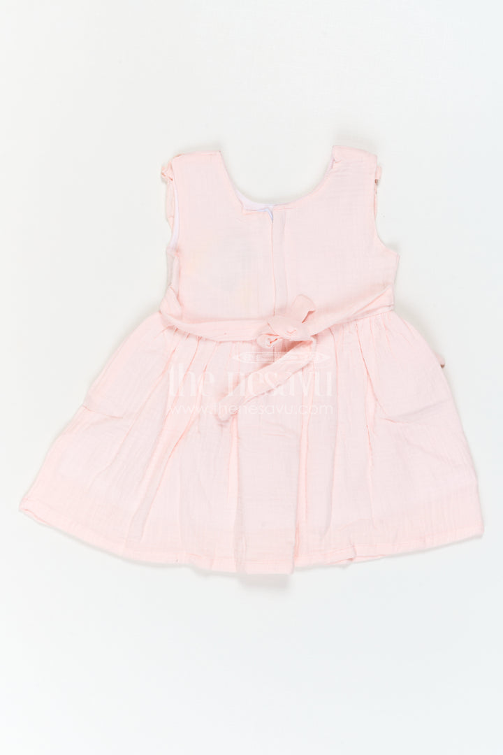 The Nesavu Baby Cotton Frocks Baby Girl Frock for Naming Ceremony Moments Nesavu Nesavu Baby Girl Frock For Naming Ceremony Moments With Muslin Cotton And Floral Embroidery