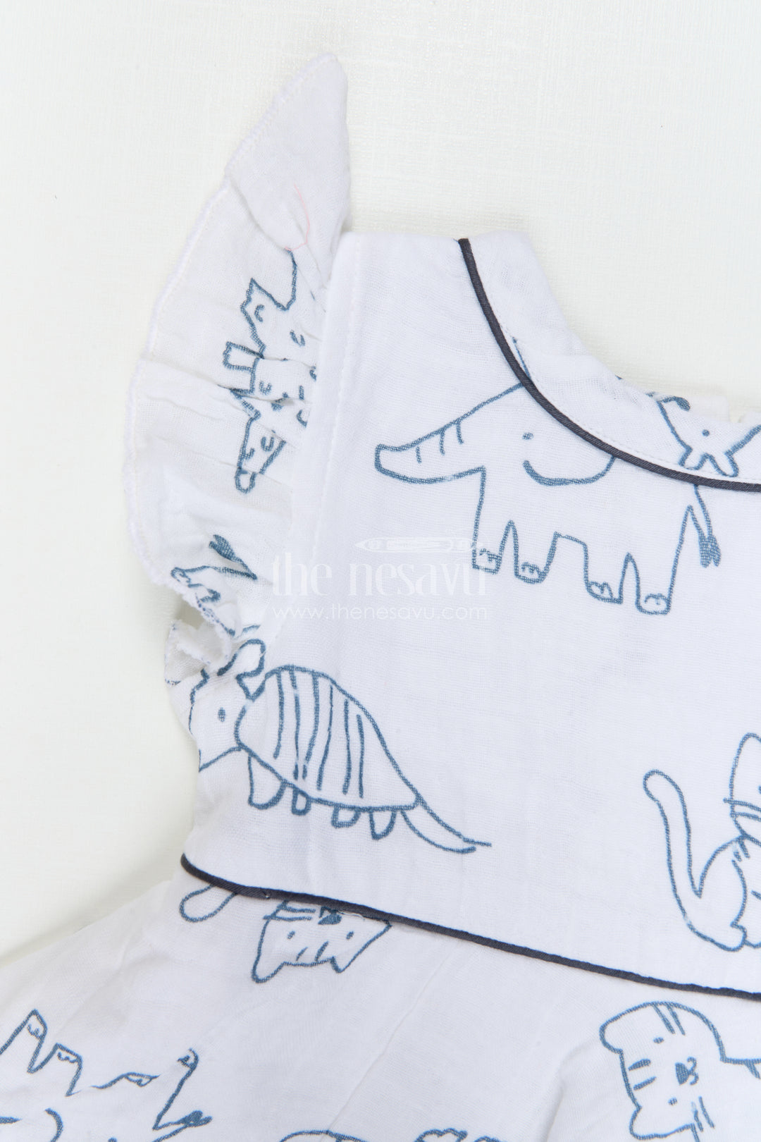 The Nesavu Baby Cotton Frocks Baby Girl Frock for Outings and Everyday Comfort Wear Nesavu Nesavu Baby Girl Muslin Cotton Frock For Outings And Daily Wear With Digital Print Soft Breathable Design