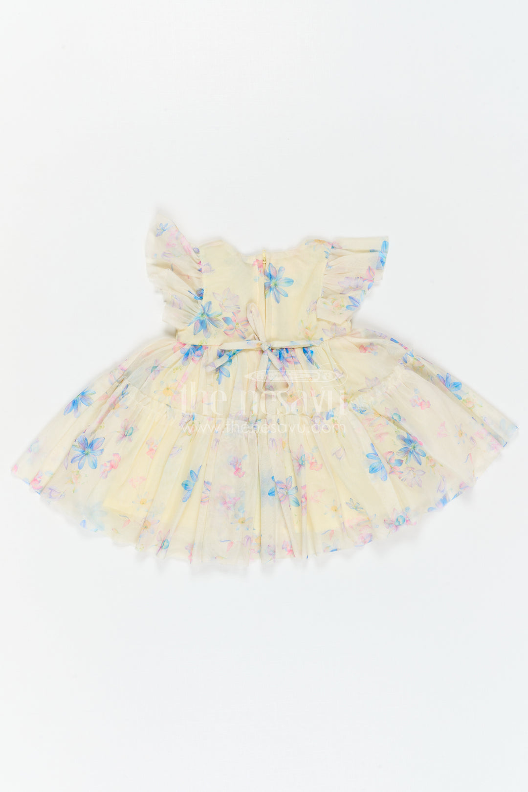The Nesavu Baby Frocks Baby Girl Frock for Outings and Playful Moments Nesavu Nesavu Baby Girl Soft Net Frock With Digital Print For Playful Outings And Casual Celebrations