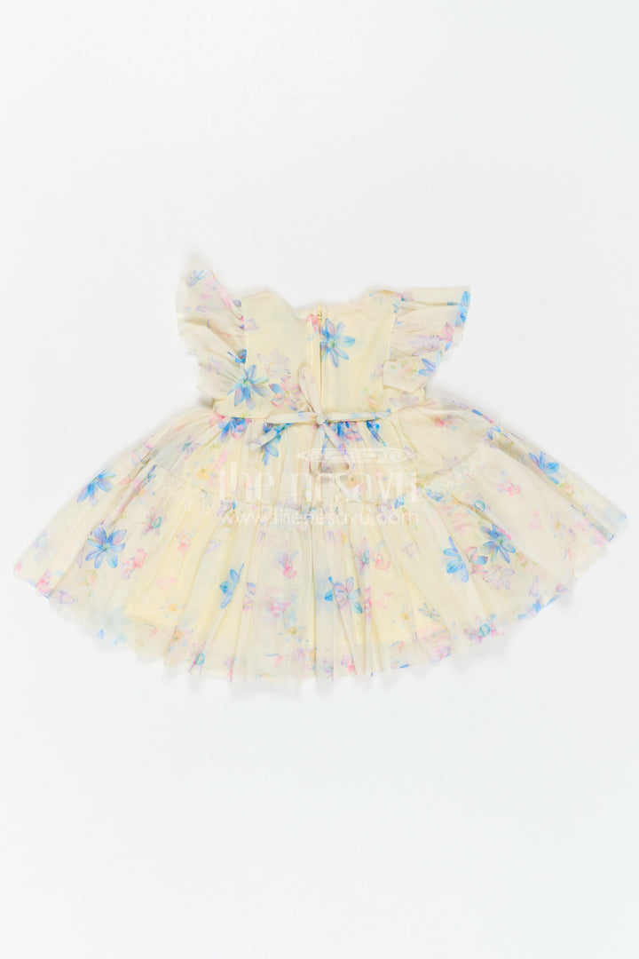 The Nesavu Baby Frocks Baby Girl Frock for Outings and Playful Moments Nesavu Nesavu Baby Girl Soft Net Frock With Digital Print For Playful Outings And Casual Celebrations