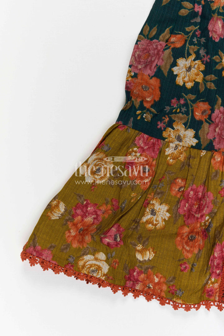 The Nesavu Girls Cotton Frock Baby Girl Frock for Playdates and Everyday Festive Wear Nesavu Nesavu Baby Girl Cotton Frock For Playdates And Everyday Wear With Vibrant Digital Print And Flared Design