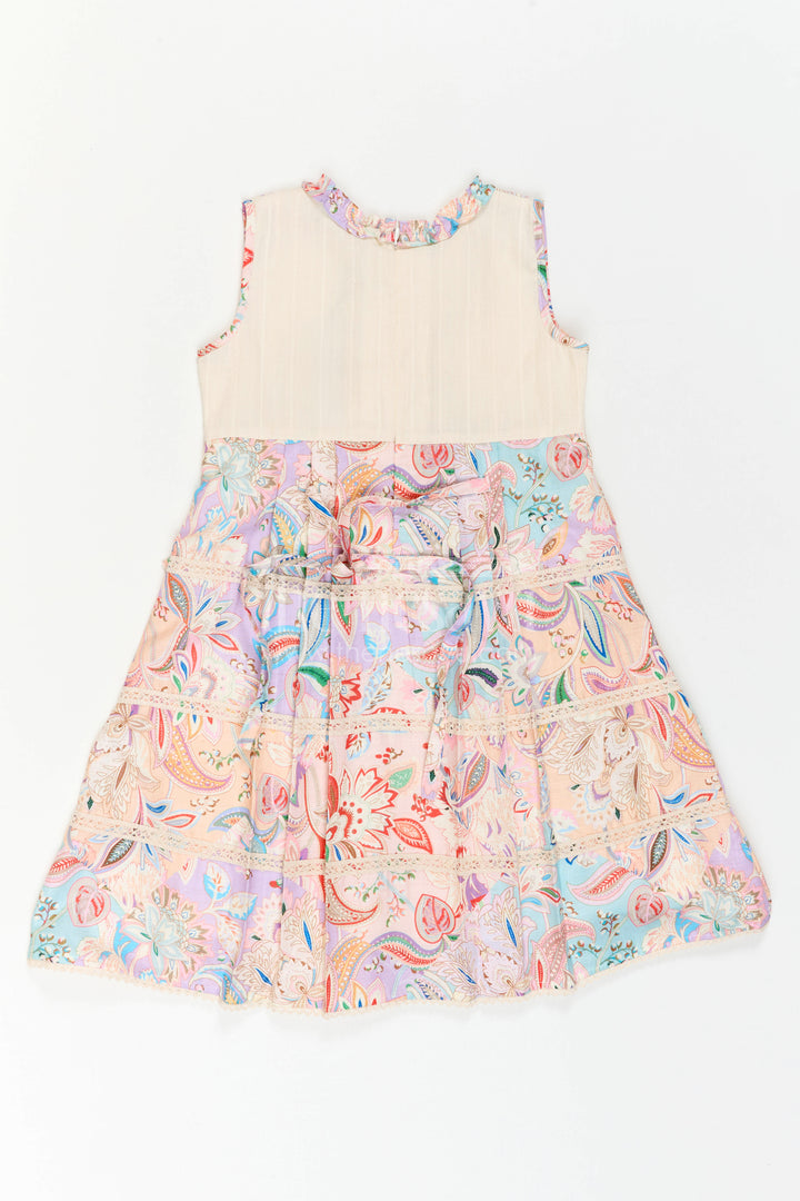 The Nesavu Girls Cotton Frock Baby Girl Frock for Summer Outings and Casual Photoshoots Nesavu Nesavu Baby Girl Cotton Frock For Summer Outings And Photoshoots With Colorful Digital Print Design