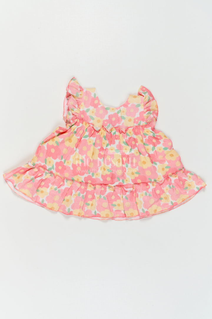 The Nesavu Baby Cotton Frocks Baby Girl Frock for Summer Outings and Everyday Comfort Nesavu Nesavu Baby Girl Muslin Cotton Frock For Summer Outings And Daily Wear With Digital Print Breathable Outfit