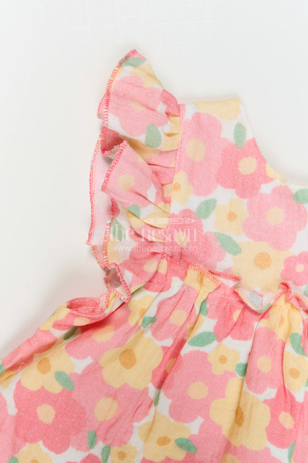 The Nesavu Baby Cotton Frocks Baby Girl Frock for Summer Outings and Everyday Comfort Nesavu Nesavu Baby Girl Muslin Cotton Frock For Summer Outings And Daily Wear With Digital Print Breathable Outfit
